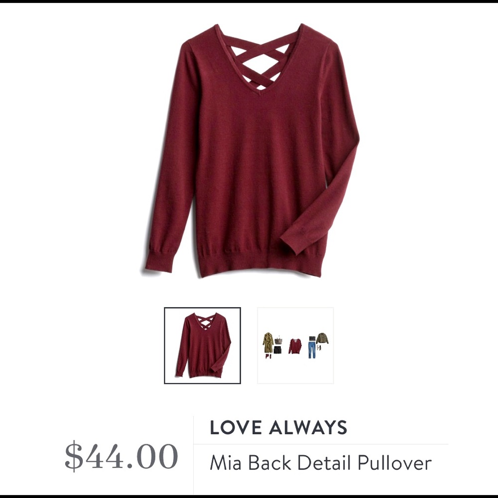 Love Ellie Pullover in Raspberry